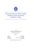 Characterization of silicon nitride cantilevers and mechanical feedback cooling