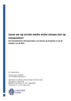 Lezen we op sociale media ander nieuws dan op nieuwssites? Een kwantitatieve inhoudsanalyse van nieuws op Snapchat en op de website van de NOS