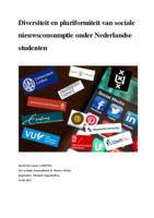 Diversity and pluriformity of social news consumption among Dutch students