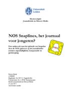 NOS Snaplines, het journaal voor jongeren?