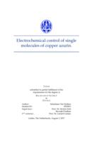 Electrochemical control of single molecules of copper azurin.