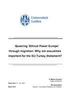 Queering 'Ethical Power Europe' through migration: Why are sexualities important for the EU-Turkey Statement?