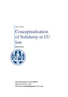 Conceptualisation of Solidarity in EU law