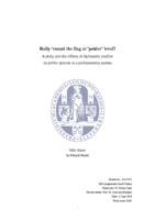 Rally 'round the flag at 'polder' level?: A study into the effects of diplomatic conflict on public opinion in a parliamentary system