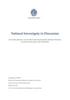National Sovereignty in Discussion:  How Dutch politicians view the effects of the Macroeconomic Imbalances Procedure on social economic policy in the Netherlands.