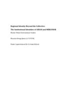 Regional Identity Beyond the Collective: The Institutional Identities of ASEAN and MERCOSUR