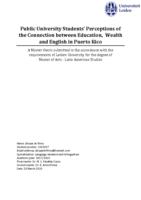 Public University Students’ Perceptions of the Connection between Education, Wealth and English in Puerto Rico