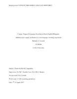 Cognate Triggered Language Switching in Dutch-English Bilinguals: Inhibition and cognate facilitation in a cued language switching experiment