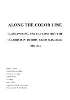 Along the Color Line: Class, Passing, and the Construct of Colorism in Du Bois' Crisis Magazine, 1910-1934