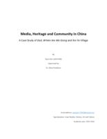 Media, Heritage and Community in China: A Case Study of Dad, Where Are We Going and Xin-Ye Village