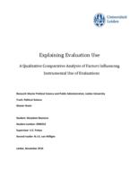 Explaining evaluation use: A qualitative comparative analysis of factors influencing instrumental use of evaluations