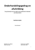 Onderhandelingsgedrag en afschrikking: Een gevalsanalyse van het conflict tussen Nederland en Indonesië over Nieuw-Guinea