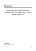 Huth & Russett versus Lebow & Stein: Explaining descrepancy in the classification and coding of extended immediate deterrence cases