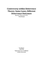 Controversy within deterrence theory: Same cases, different deterrence outcomes