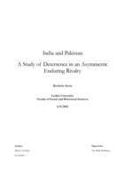 India and Pakistan: A study of deterrence in an asymmetric enduring rivalry