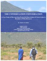 The Conservation Conversation: A Case Study of Maa-Speaking Pastoralist Expectations of Conservation in Relation to Wildlife Management Area (WMA) Discourse