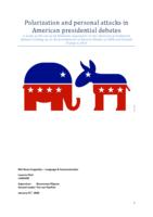 Polarization and personal attacks in American presidential debates