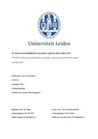 De relatie tussen intelligentie en proactieve agressie nader onderzocht “Wordt de relatie tussen intelligentie en proactieve agressie gemedieerd door morele ontwikkeling?”