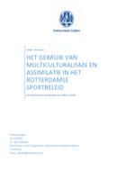 Assimilatie en multiculturalisme in het Rotterdamse Sportbeleid