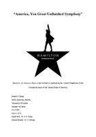 thesis of hamilton the musical
