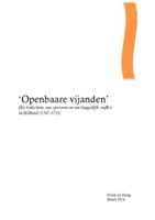 'Openbaare vijanden'. Het beslechten van oproeren en een burgerlijk conflict in Holland, 1747-1751