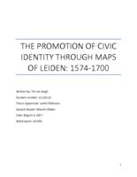 The promotion of civic identity through maps of Leiden: 1574-1700