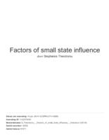 Factors of small state influence in the European Union: Analyzing Malta and Cyprus as EU influencers
