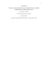 Systematic comparison of decision accuracy of complex decision rules combining multiple measures in a higher education context