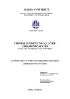 Chinese lending to counter-hegemonic states: Does oil dependency matter?