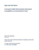 Open But Not Naïve: Is Europe’s Public Procurement Instrument Susceptible to a Joint-Decision Trap?