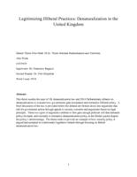 Legitimizing illiberal practices: Denaturalization in the United Kingdom