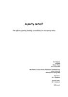 A party cartel? The effect of party funding availability on new party entry