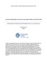 Economic Ideological Alignment and Increased Human Rights Violations in Ecuador 1984-1988: A Theoretical Framework of State Repression in Latin America