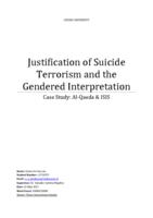 Justification of suicide terrorism and the gendered interpretation. Case study: Al-Qaeda & ISIS