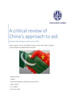 A Critical Review of China's Approach to Aid, Case in point: China Pakistan Economic Corridor (CPEC)