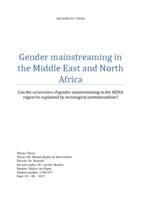 Gender mainstreaming in the Middle East and North Africa