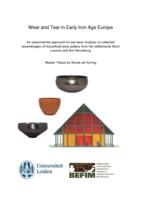 Wear and Tear in Early Iron Age Europe, An experimental approach to use-wear analysis on selected assemblages of household ware pottery from the settlements Mont Lassois and the Heuneburg