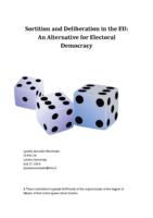 Sortition and Deliberation in the EU: An Alternative for Electoral Democracy
