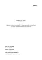 Explaining the mixed results of the EU-15 member states under the Stability and Growth pact: An analysis of domestic fiscal frameworks.