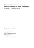 Hoog functionerende jongvolwassenen met een autismespectrumstoornis: Het cognitief functioneren en de subjectieve kwaliteit van leven