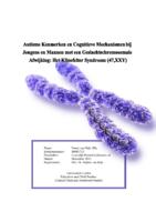 Autisme Kenmerken en Cognitieve Mechanismen bij Jongens en Mannen met een Geslachtschromosomale Afwijking: Het Klinefelter Syndroom (47,XXY)