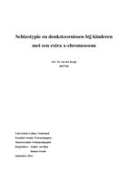 Schizotypie en denkstoornissen bij kinderen met een extra x-chromosoom