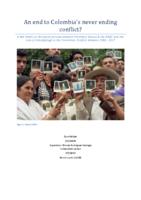 An end to Colombia's never ending conflict?: A MA thesis on the peace process between President Santos and the FARC and the role of kidnappings in the Colombian Conflict between 1982-2017