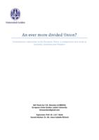 An ever more divided Union? Contemporary separatism in the European Union: a comparative case study of Scotland, Catalonia and Flanders