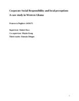 Corporate Social Responsibility and local perceptions. A case study in Western Ghana.