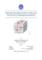 Bismuth Thin Film Growth on Salts and the Pursuit of Topological Insulators