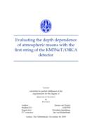 Evaluating the depth dependence of atmospheric muons with the first string of the KM3NeT/ORCA detector