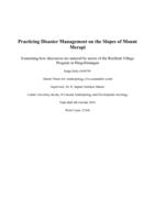 Practicing disaster management on the slopes of Mount Merapi: Examining how discourses are enacted by actors of the Resilient Village program in Hargobinangun