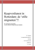 Kaapverdianen in Rotterdam: de 'stille migranten'?!
