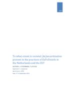To what extent is societal (de)securitization present in the practices of EuVsDisinfo in the Netherlands and the EU?
